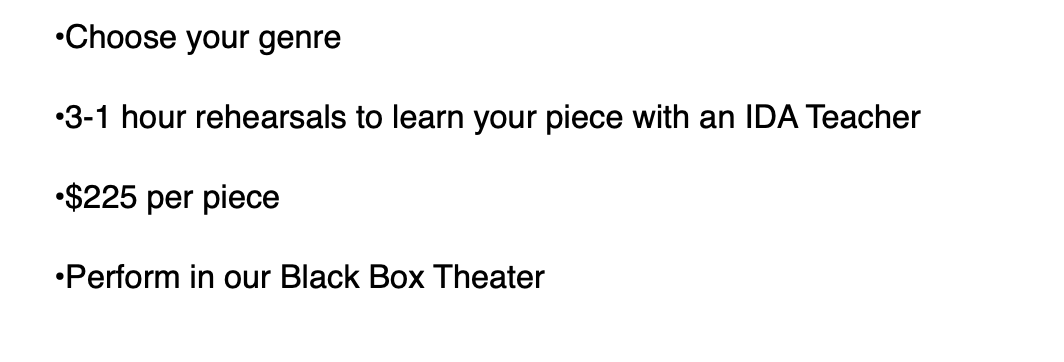 Solo/Duet October 2025 Form